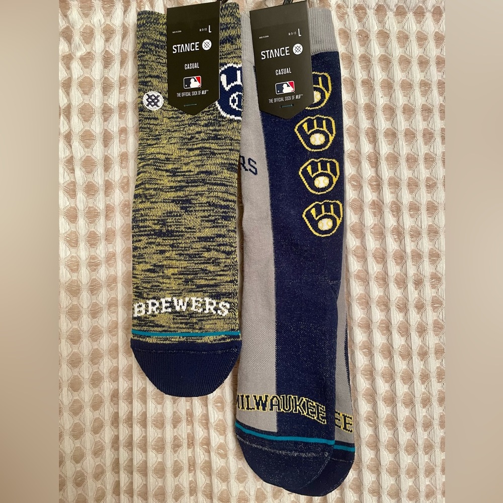 Stance socks- men’s MLB Brewers baseball